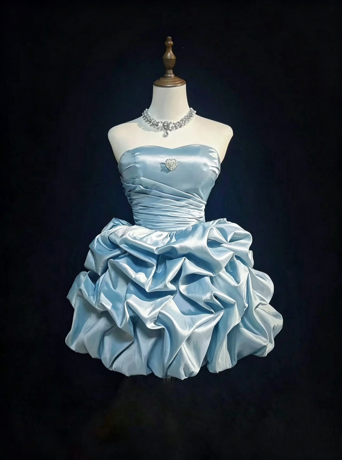 Traum-Ballkleid Sweetheart Hellblaues Ballkleid zum 16. Geburtstag Homecoming-Kleider N3806