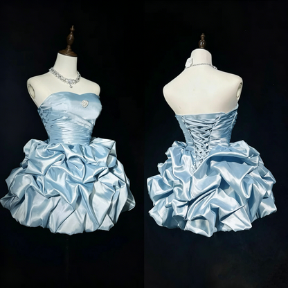 Traum-Ballkleid Sweetheart Hellblaues Ballkleid zum 16. Geburtstag Homecoming-Kleider N3806