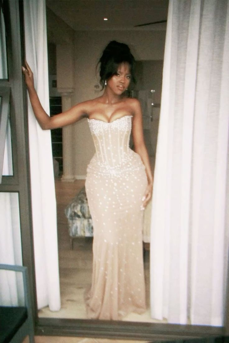 Robe de soirée sirène longue à paillettes champagne sexy AB1626