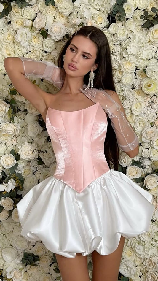 Sexy Homecoming Dresses Outfit inspo Ball Gown Strapless Pink Hoco Dres Birthday Cocktail Outfits RB9193