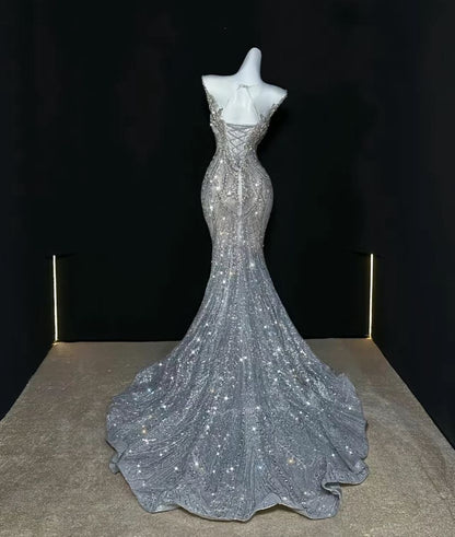 Elegant Wedding Gown With Beading Long Autumn Winter Bridal Dress Wedding Dresses RB8934