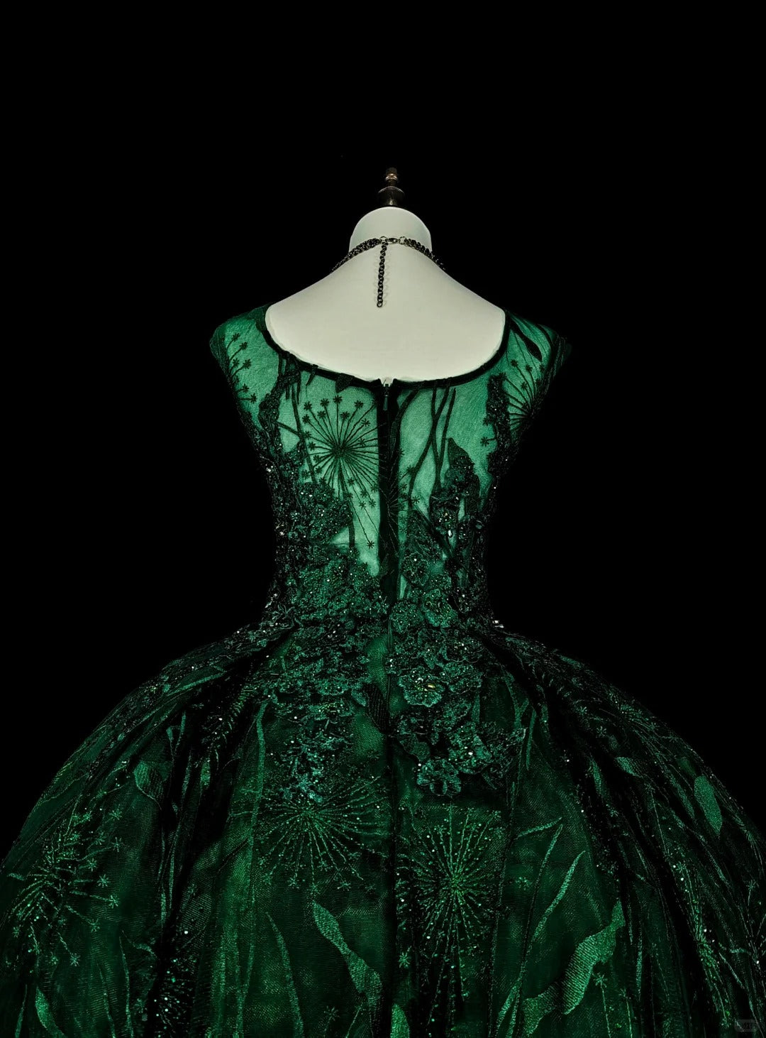 Robe de Bal Modeste Col Carré Vert Foncé Robes de Bal Longues pour Femmes Robe de Soirée Formelle N2368