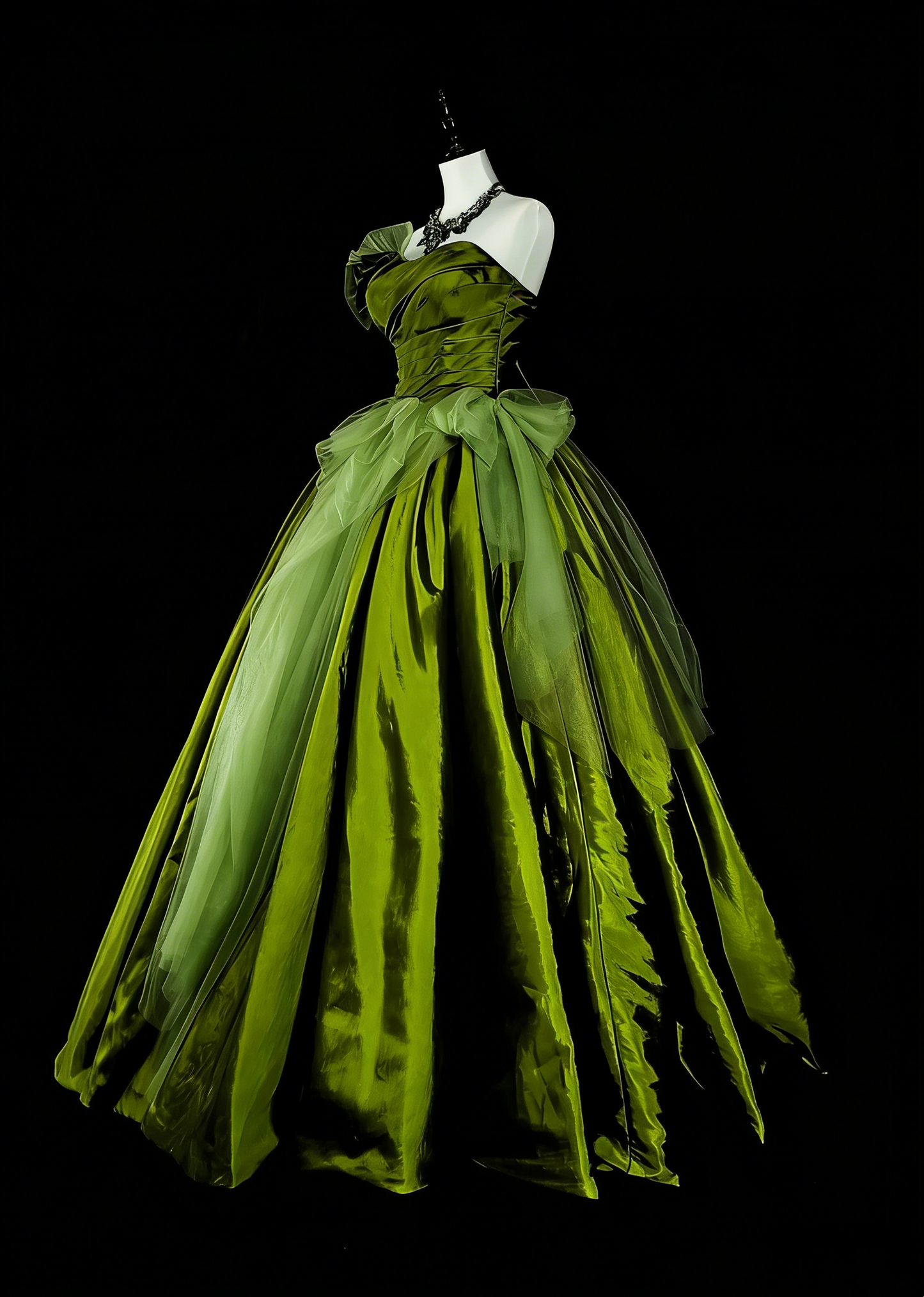 Robe de bal vintage bustier cœur en tulle vert olive, robe de quinceañera longue taille 15, Vestidos De Fiesta N1464