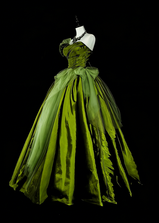 Vintage Ball Gown Sweetheart Olive Green Tulle Sweet 16 Dresses Quinceanera Dress Long 15 Vestidos De Fiesta N1464