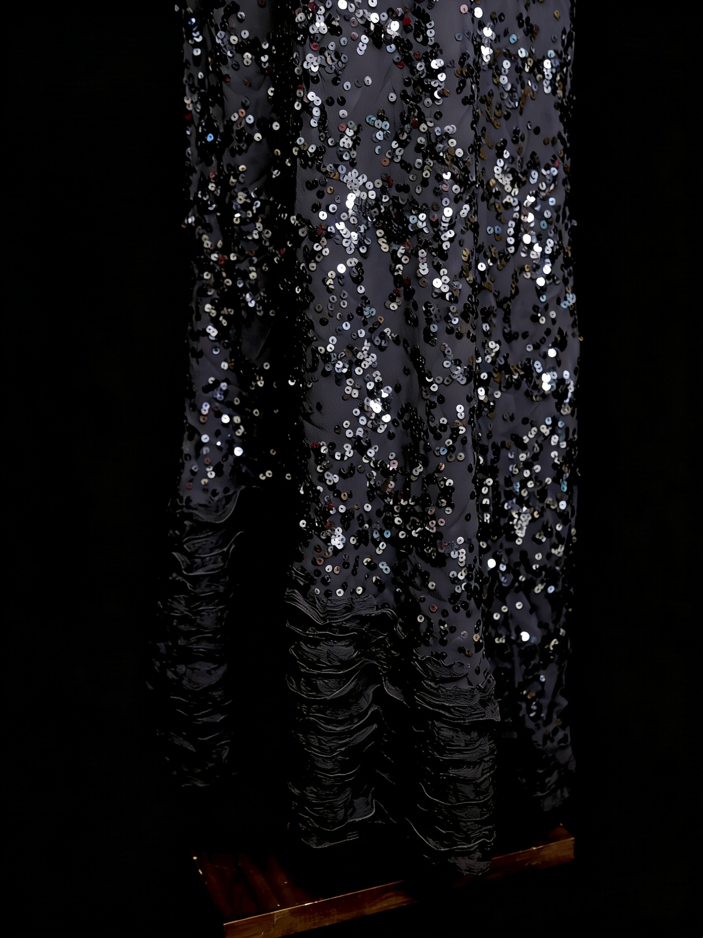 Robe de soirée sirène vintage à fines bretelles, style années 80, 70, 90, sequins gris argenté, longue, idéale pour les bals de fin d'année ou les remises de diplômes (N1145)