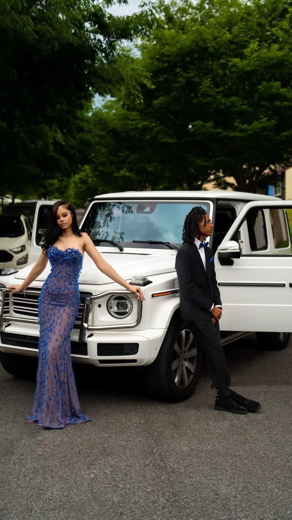 Robe de bal de fin d'année modeste, inspiration lycéenne, sirène, décolleté cœur, bleu royal, pour jeunes filles noires, robe longue semi-formelle pour adolescentes AB1988
