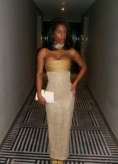 Pretty Mermaid Strapless Long Yellow Sequin Satin Party Dresses Prom Dresses Graduation Gown N887