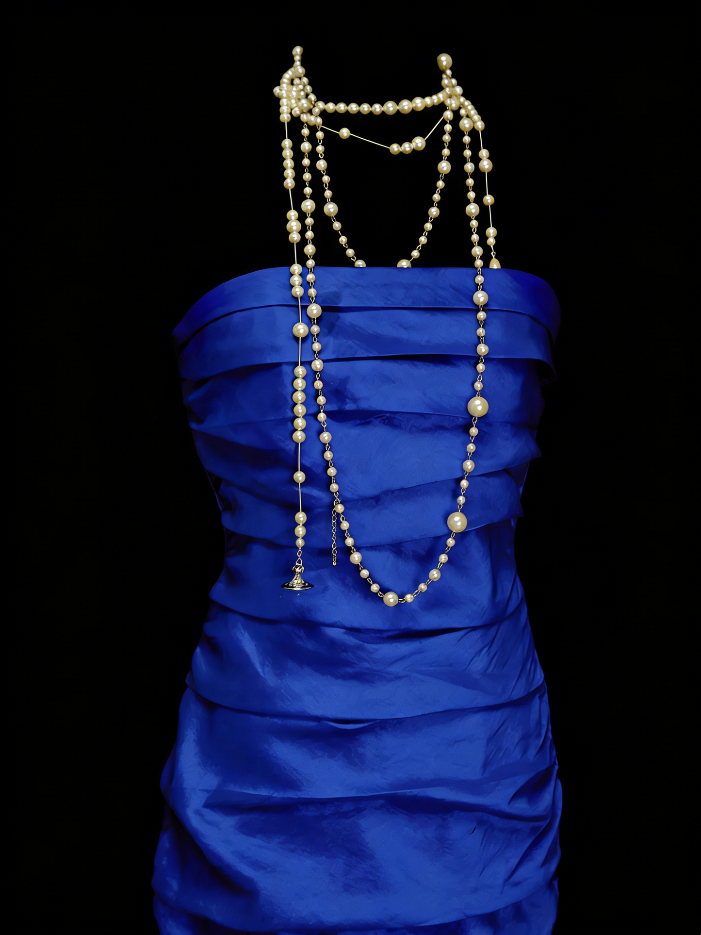 Elegantes, trägerloses Meerjungfrauen-Kleid in Königsblau für College, Abschlussball und andere festliche Anlässe für Teenager (N1157)