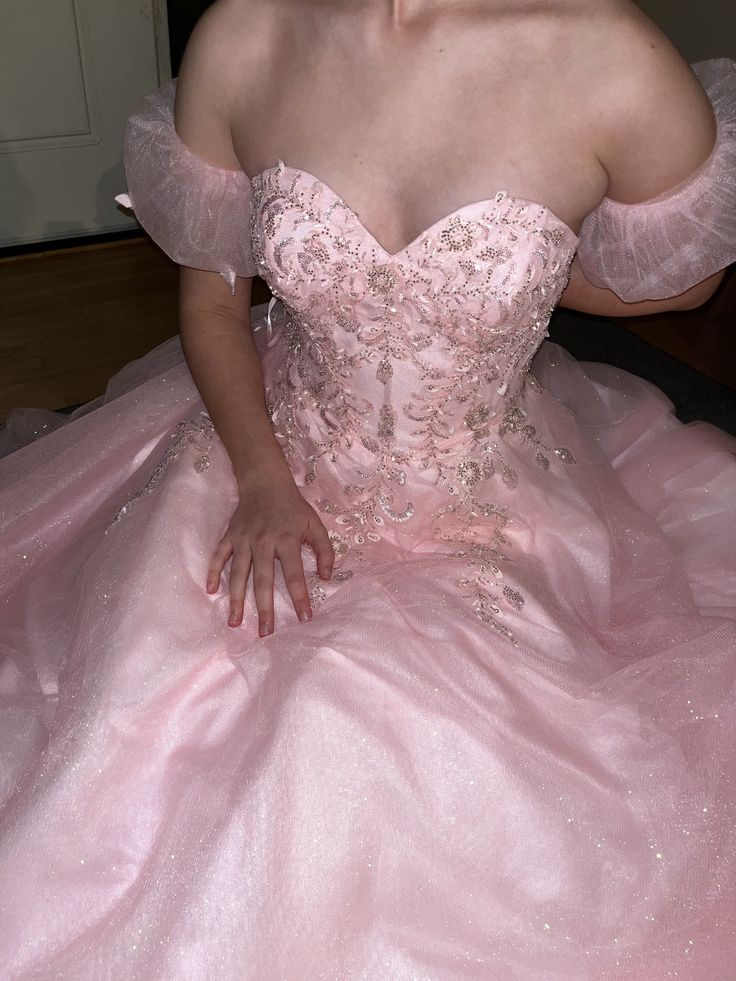 Pink Prom Dress Long Floor Length Ball Gown Sweetheart With Appliques Formal Evening Gown For Women RC0206
