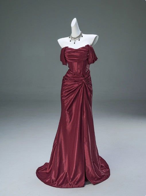 Schwer geschnittenes, figurbetontes Meerjungfrauen-Abendkleid N1871