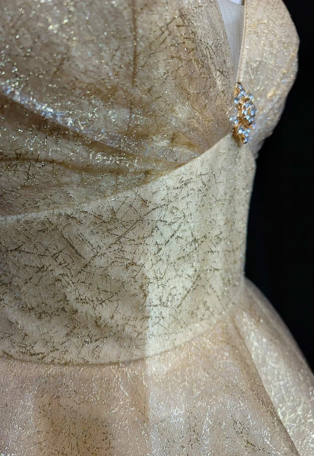 Robes de bal vintage esthétiques, robes de soirée rétro des années 80, robes de soirée longues à sequins couleur champagne, tenues de soirée N2326