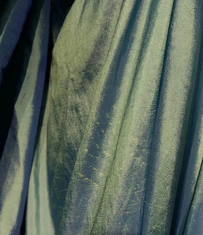 Élégantes robes de bal sirène en taffetas vert bustier perlé sans manches longue robe de soirée N2896