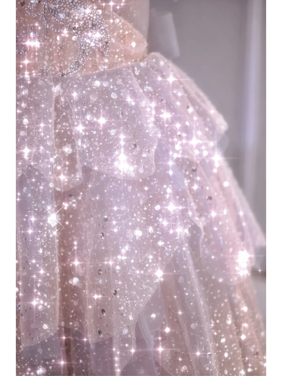 Unique Ball Gown Off The Shoulder Tulle Short Sleeves Long Prom Dresses Inspiration Special Evening Long Dress A034