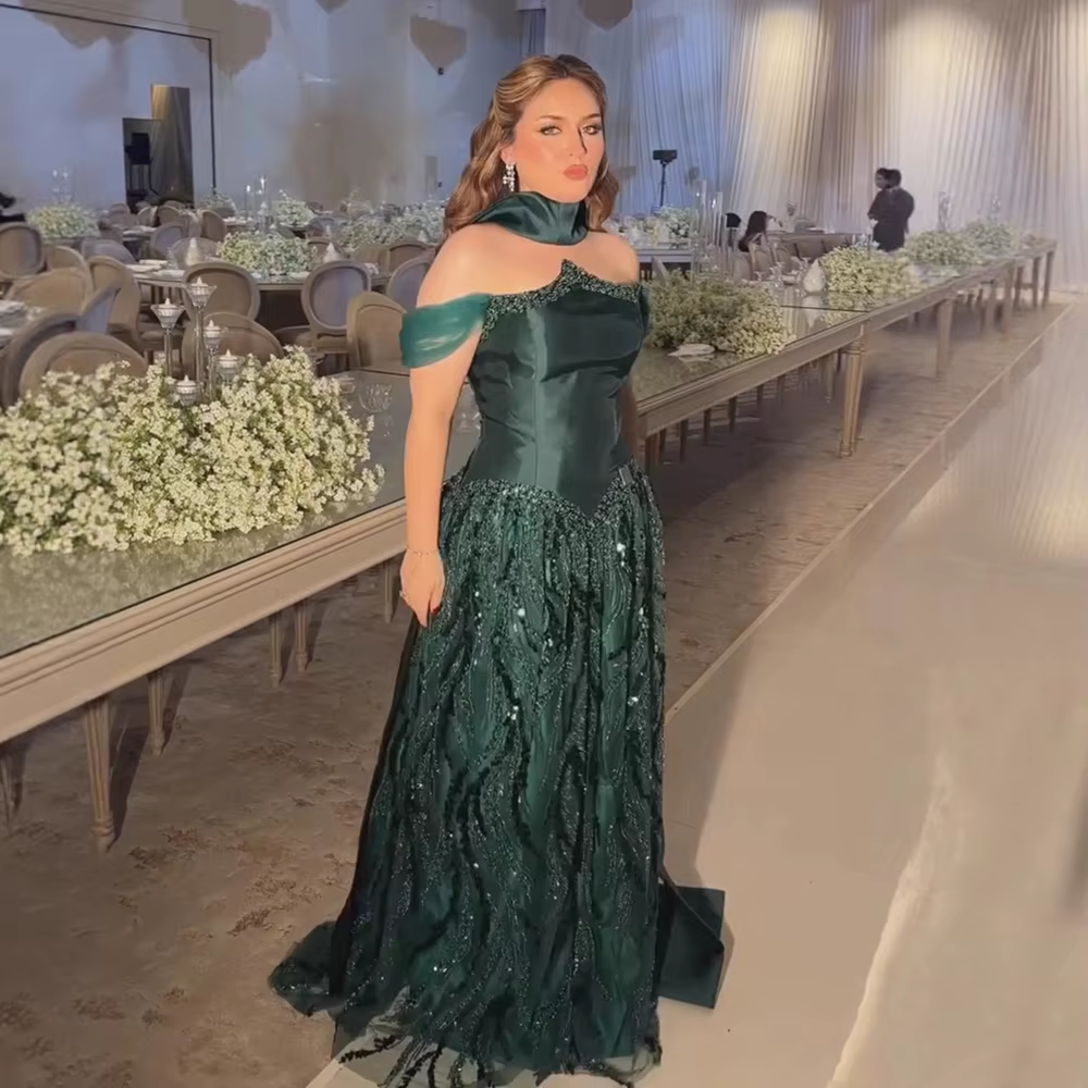 Maßgeschneidertes langes Paillettenkleid für besondere Anlässe, luxuriöses Ballkleid, Sharon Happy Abendkleid A1049
