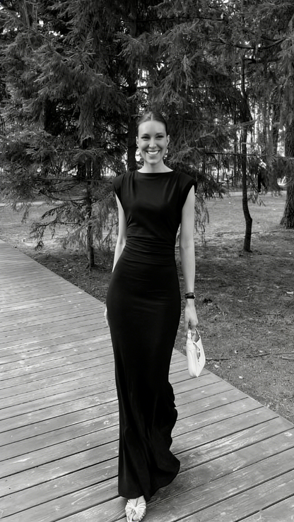 Elegant Mermaid Scoop Neck Burgundy With Sleeves Long Formal Fancy Evening Dress Dinner Outfits Classy Party Gowns AB2026