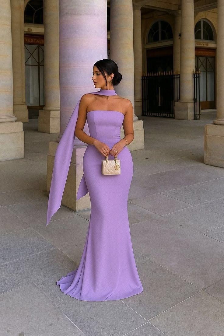 Elegantes, trägerloses, figurbetontes, gelbes Meerjungfrauen-Abendkleid mit Schal, langes, formelles Ballkleid, elegantes Partykleid AB2052