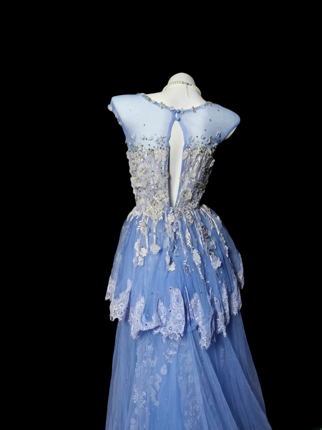 Vintage Prom Dresses A line Scoop Lavender Tulle With Appliqued 1950s Retro Classy Party Formal Outfits RB6356