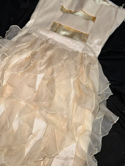 Robes de bal de fin d'année modestes, sans bretelles, champagne clair, courtes, pour l'école secondaire, pour les élèves de 3e, d'inspiration pour le bal de promo, robe de soirée RB3349