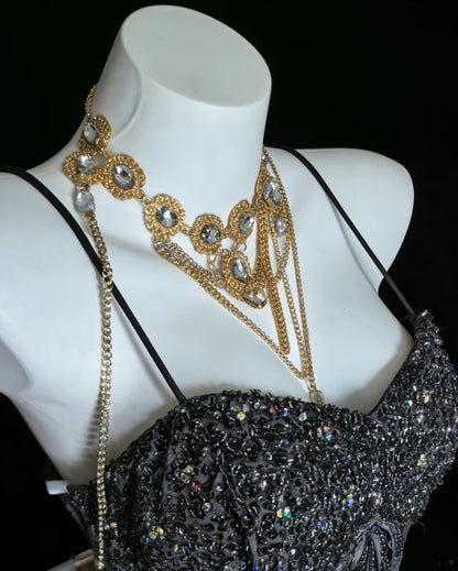 Robe de soirée sirène unique à fines bretelles en dentelle grise style années 90 avec perles, robe de bal longue, robe d'anniversaire pour les 20 ans AS008