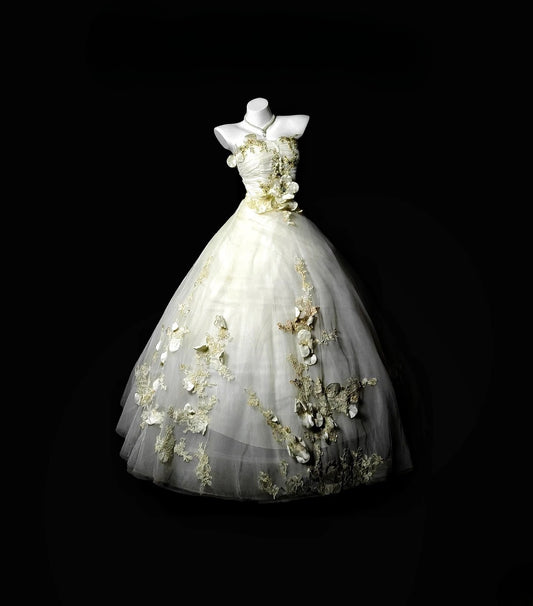 Pretty Ball Gown Strapless With 3D Lace Moda 2000 Quince Dress Long 15 Quinceanera Dresses Ideas Formal Outfit RB6361