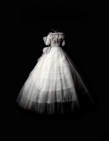 Pretty Ball Gown Off The Shoulder Gray With Sleeves Moda 2000 Quince Dress Long 15 Quinceanera Dresses Ideas Formal Outfits RB6363