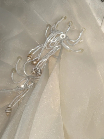 Prinzessinnen-Ballkleid, trägerlos, Champagner, mit mehrlagigem Korsett, figurbetont, lang, für süße 16 Kleider, Quinceanera-Kleid RB3354