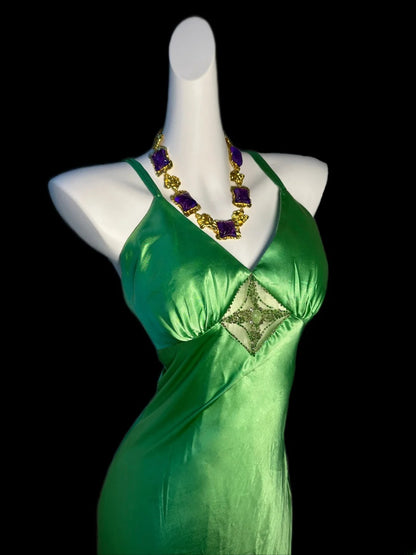 Modest Sheath Spaghetti Strap Green Satin Evening Dresses High School Teens Senior Night Dance Prom Outfits AS014