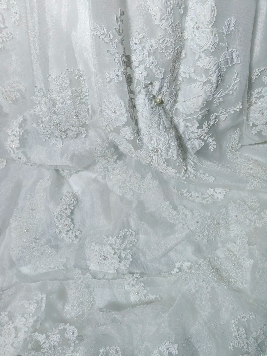 Vintage Ball Gown Sweetheart White Taffeta With Appliqued Lace Brides Gown Bridal Dress Wedding Dresses Style RB7554