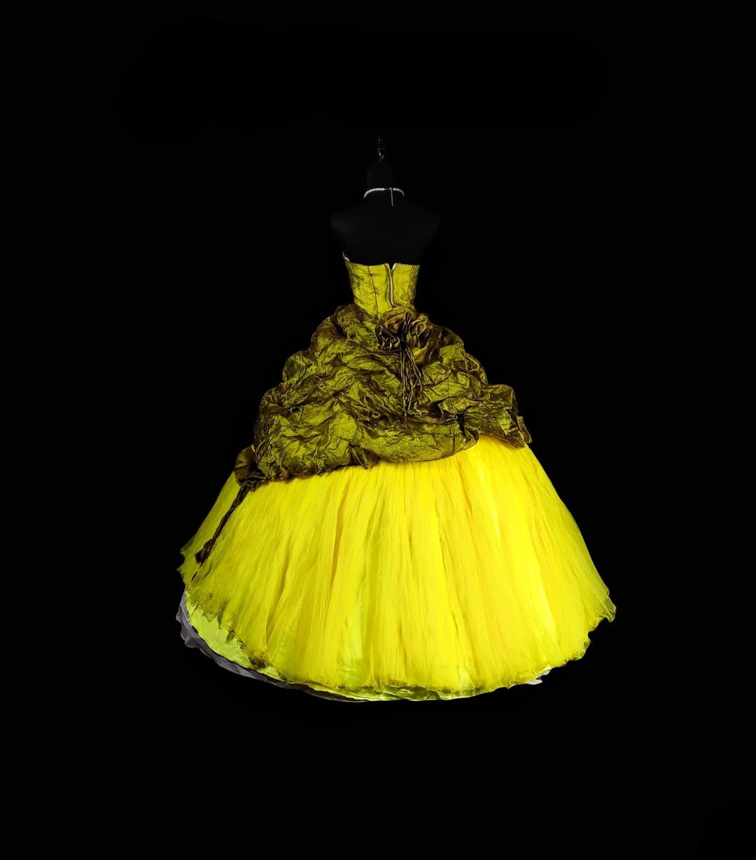 Pretty Ball Gown Strapless Olive Green Taffeta Tulle Moda 2000 Quince Dress Long 15 Quinceanera Dresses Ideas Formal Outfits RB6365