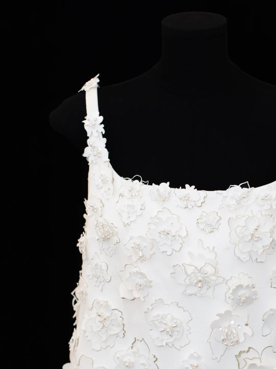 Robes de mariée élégantes et modestes pour la mariée, coupe trapèze, col carré orné de fleurs, courtes, tailles petites et grandes, SA016
