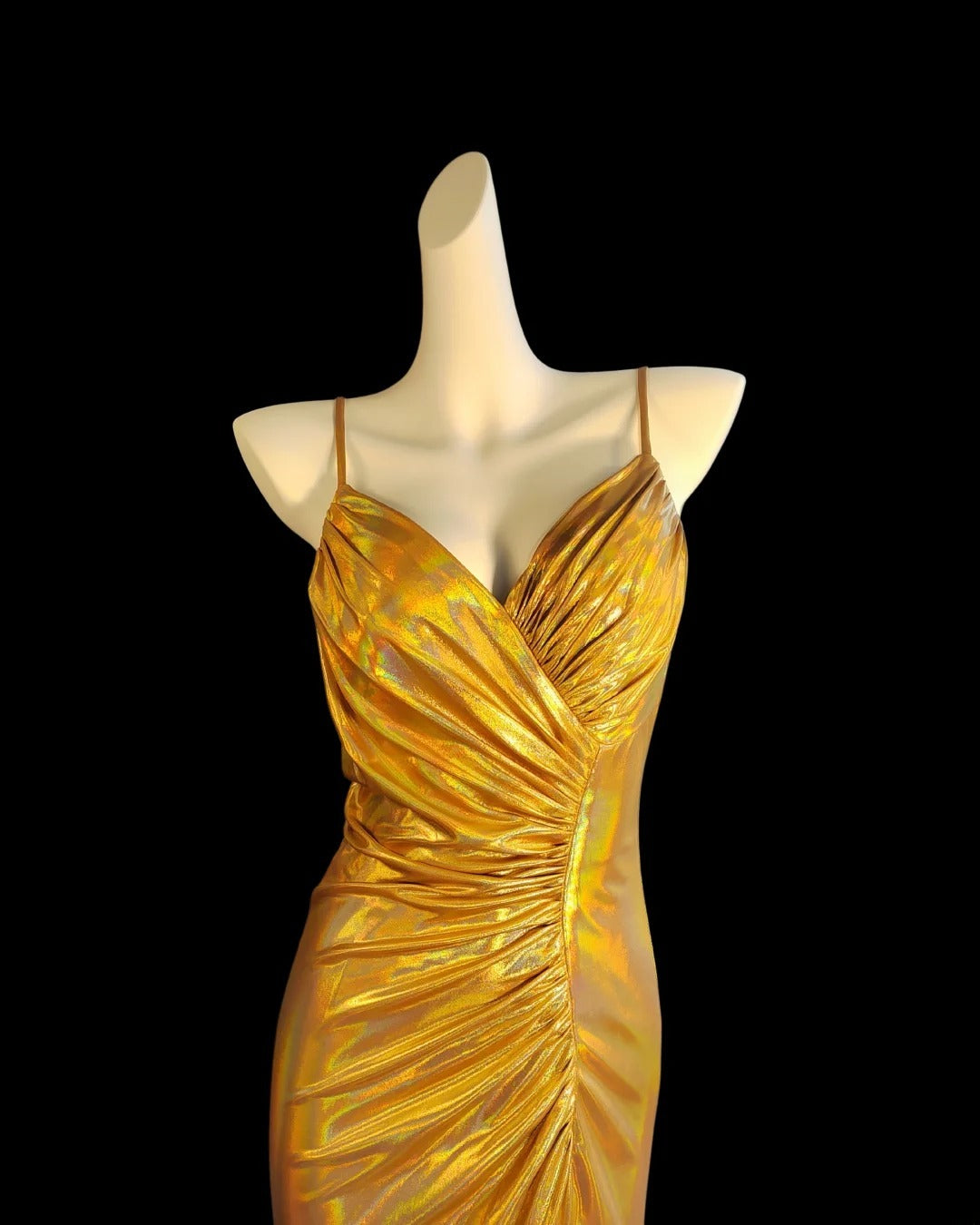 Robe de soirée sirène modeste à fines bretelles en satin orange, tenue de bal de fin d'année pour adolescentes (AS017)
