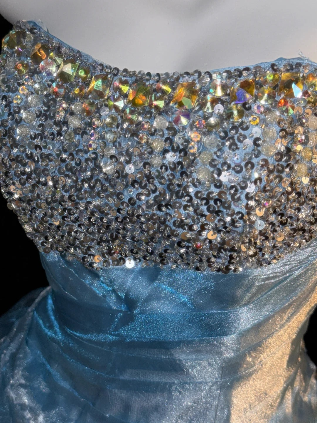 Elegante Ballkleider Trägerlose blaue Minikleider für den Schulabschluss Kurze High School für die 8. Klasse Abschlussball-Inspiration Homecoming-Kleid RB3359