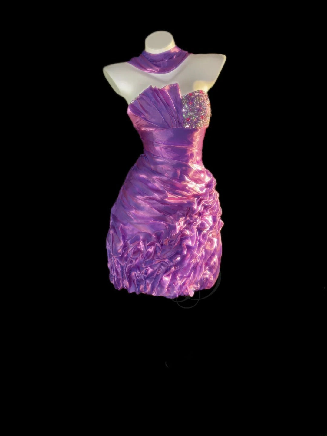 Classy 2026 Sheath Strapless Grape Mini Graduation Dresses Short High School For 8th Grade Senior Inspo Homecoming Gown RB3360