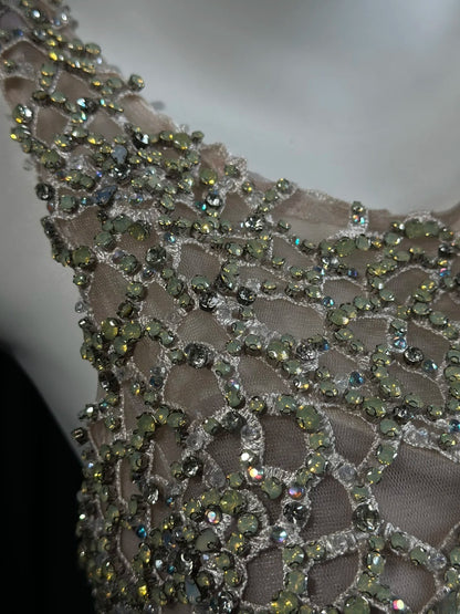 Sophisticated Prom Dresses Ball Gown Scoop Tulle With Beading Long Sweet 15 16 Dress Formal Outfits RB5829