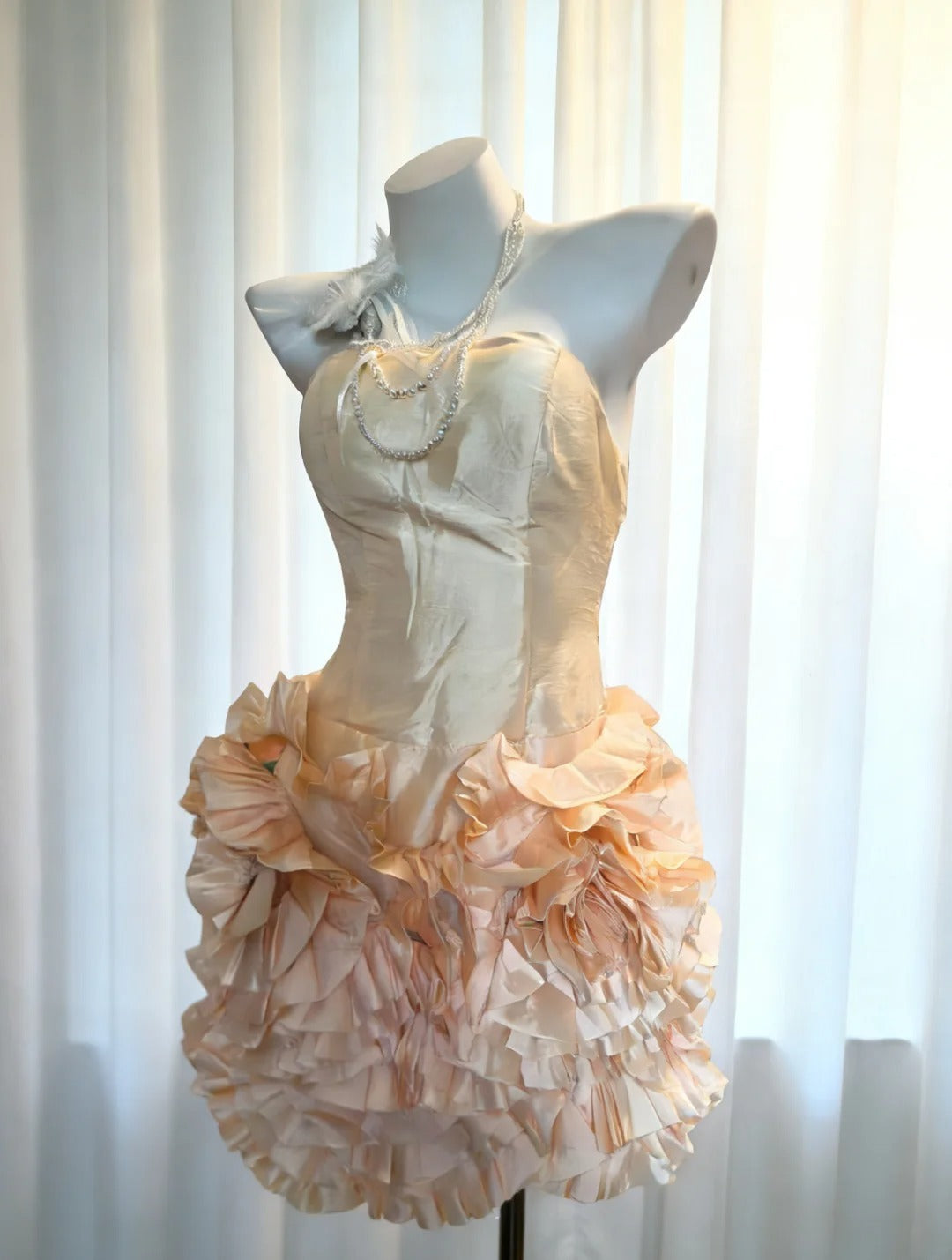 Robe fourreau bustier vintage en satin, robe de bal courte pour un 18e anniversaire, robe de soirée, robe de cocktail AS020