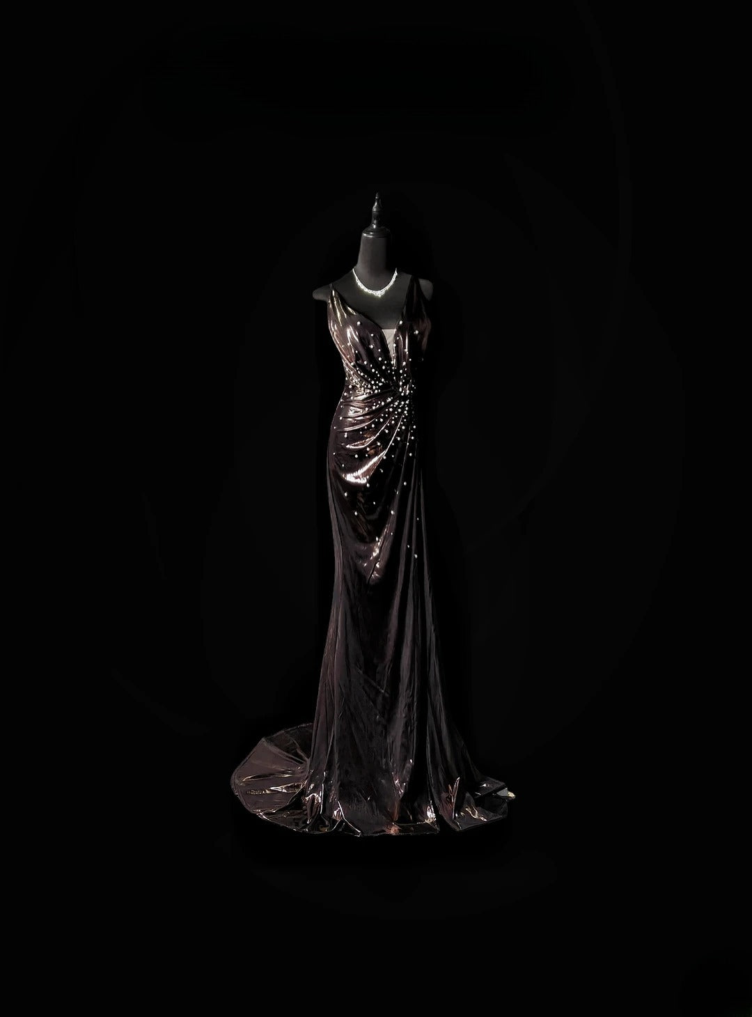 Vintage Prom Dresses Mermaid V Neckline Long 1950s Retro Classy Party Formal Outfits RB6370