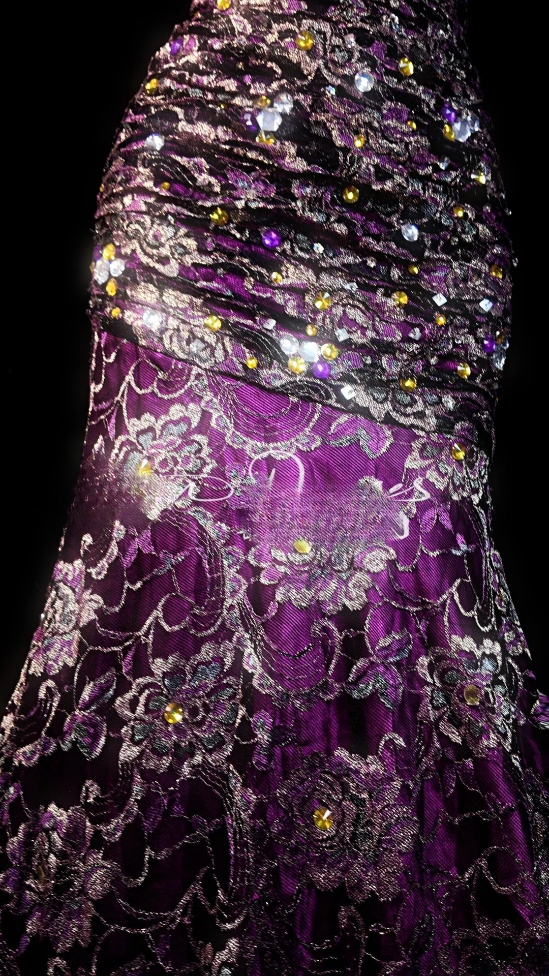 Grape Prom Dress Mermaid One Shoulder Lace Satin Modest Floor Length Formal Party Gown RB9827