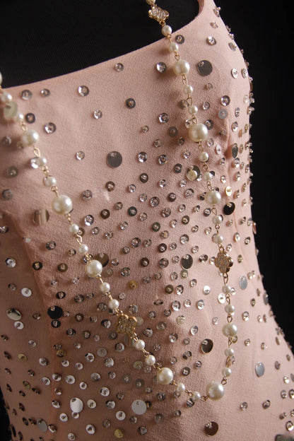 Vintage Prom Dresses 90s Formal Mermaid Spaghetti Straps Pink With Beadings Long Party Gowns Prom Dresses AS024