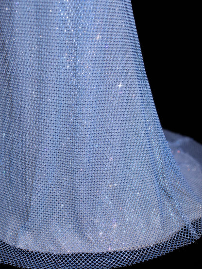Affordable Sequin 1950s Formal Mermaid Sweetheart With Beads Feather Style Impress Long Prom Dresses Party Formal Gowns SA024