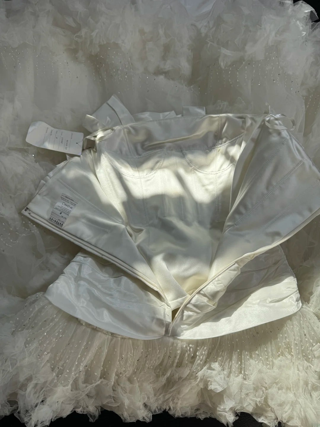 Robe de mariée sirène intemporelle pour femme, bustier sans manches, en tulle blanc à volants plissés et perles, coupe longue vintage années 1920 AS024