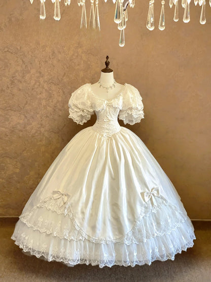Wedding Dresses Elegant Ball Gown V Neck Bridal Gown Floor Length for Wedding Ceremony RB9020