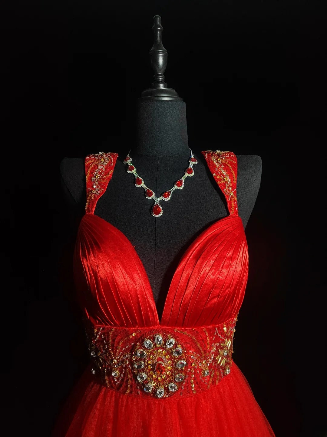 Robe de bal vintage bustier cœur en tulle rouge, robe de soirée courte pour un 16e anniversaire, robe de cocktail AS030