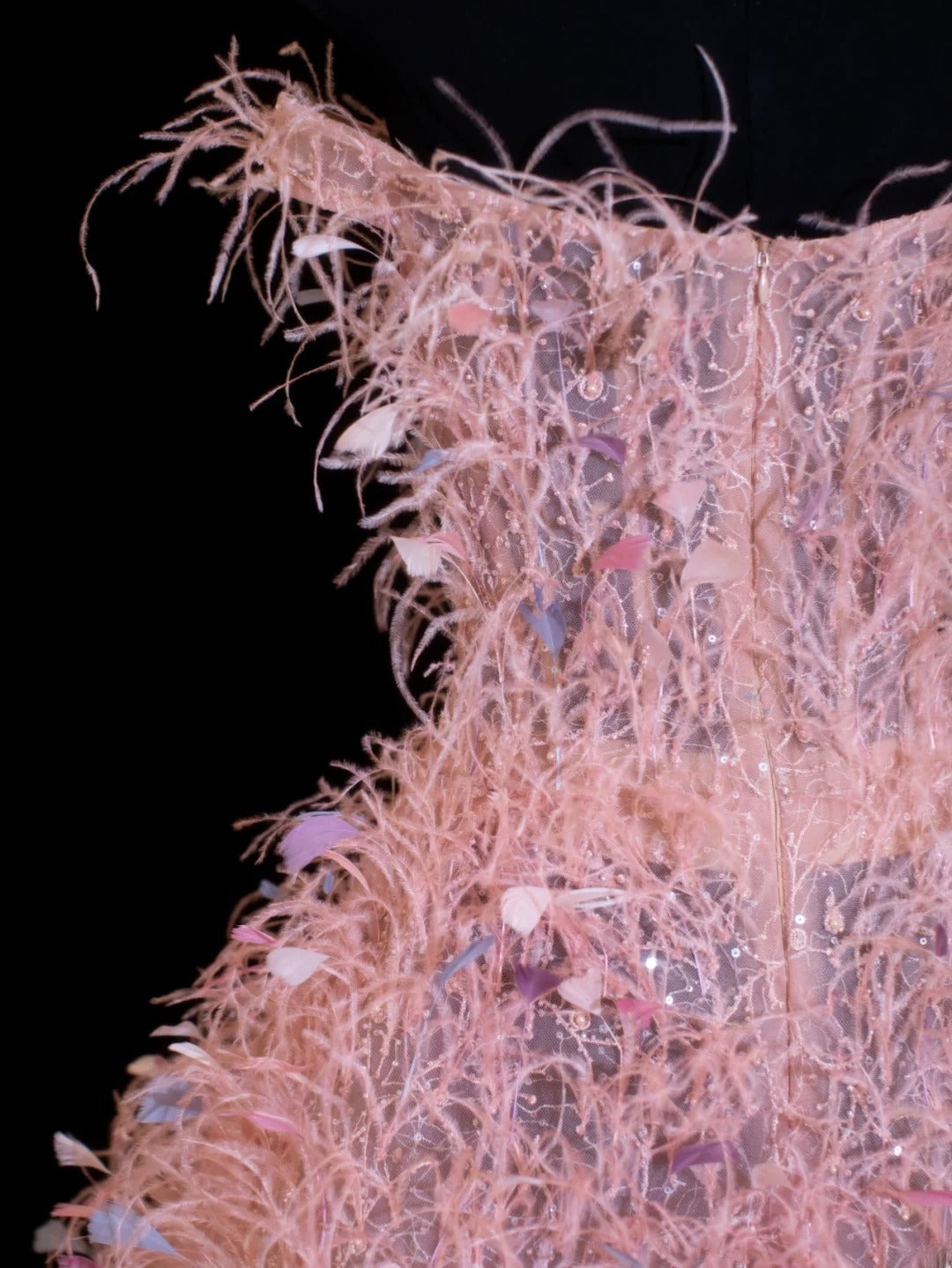 Ästhetisches kurzes Ballkleid mit Federn, Kleid zum 16. Geburtstag, Homecoming-Kleid, Cocktailkleid SA034