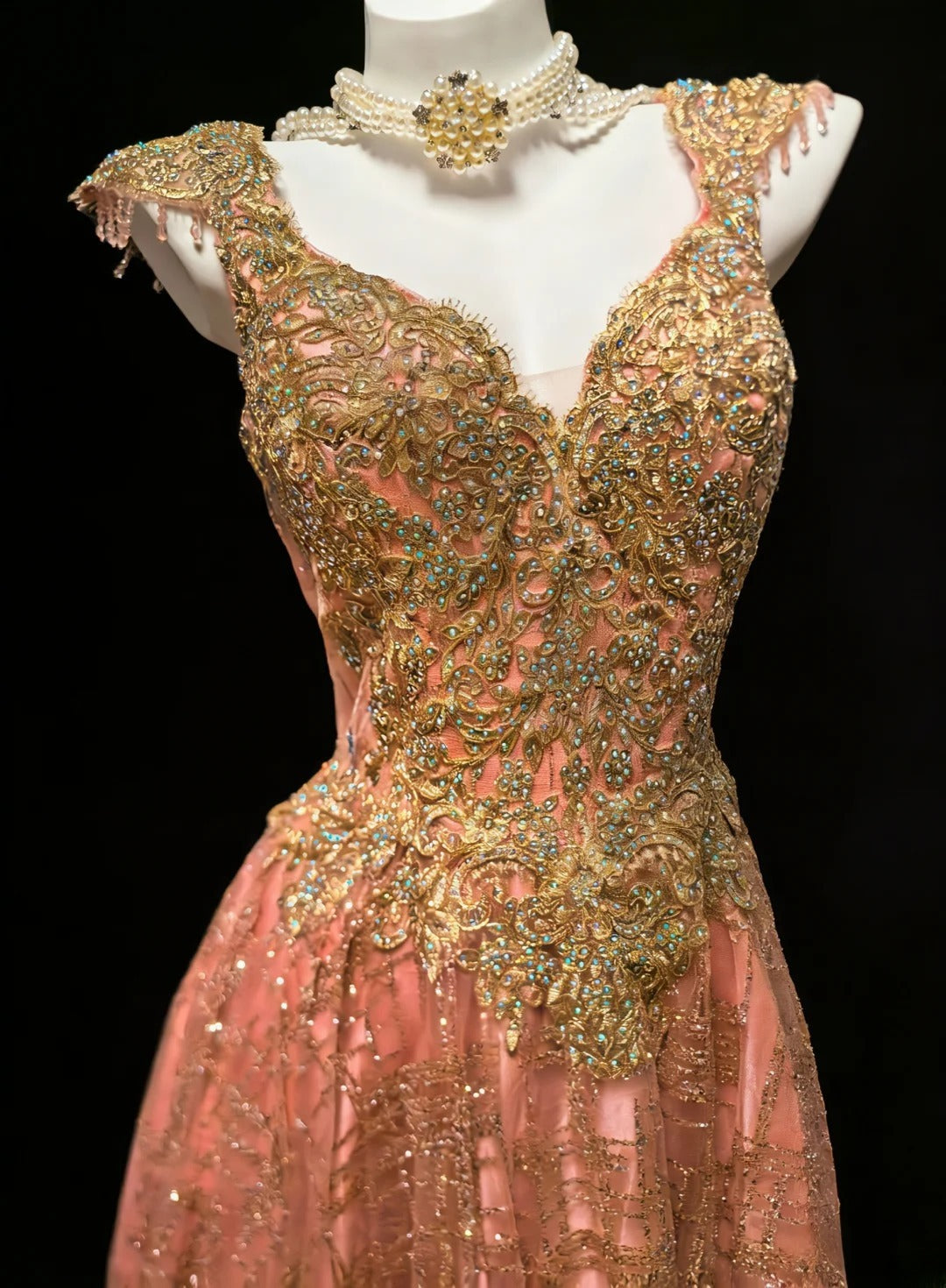 Robe de bal vintage bustier cœur à sequins et appliques, longue, pour quinceañera, tenue d'anniversaire Sweet 15/16 AS039