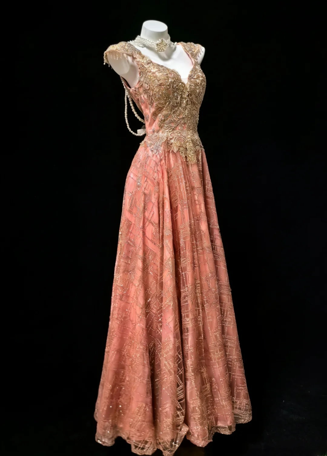 Robe de bal vintage bustier cœur à sequins et appliques, longue, pour quinceañera, tenue d'anniversaire Sweet 15/16 AS039