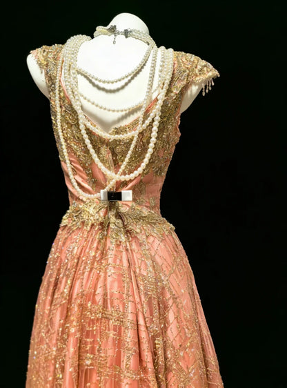 Robe de bal vintage bustier cœur à sequins et appliques, longue, pour quinceañera, tenue d'anniversaire Sweet 15/16 AS039