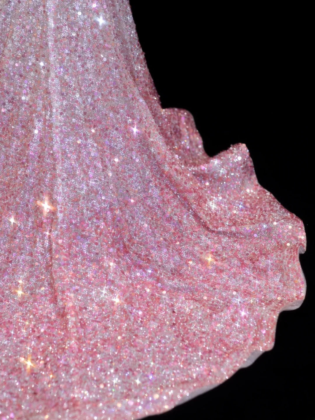 Preiswertes, paillettenbesetztes, trägerloses Meerjungfrauenkleid im Stil der 1950er Jahre mit rosa Ombré-Pailletten und Perlen – ein beeindruckendes langes Ballkleid oder Abendkleid SA041