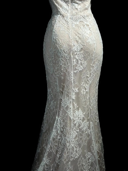 Classy Prom Dresses Mermaid Off The Shoulder White With Lace Sleeves Evening Dress Formal Outfits RB5849