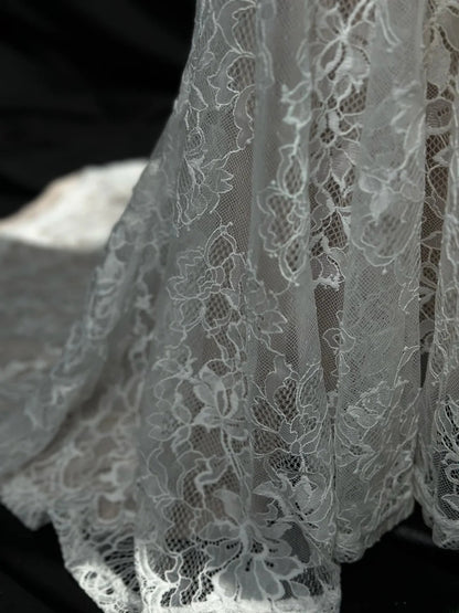 Classy Prom Dresses Mermaid Off The Shoulder White With Lace Sleeves Evening Dress Formal Outfits RB5849