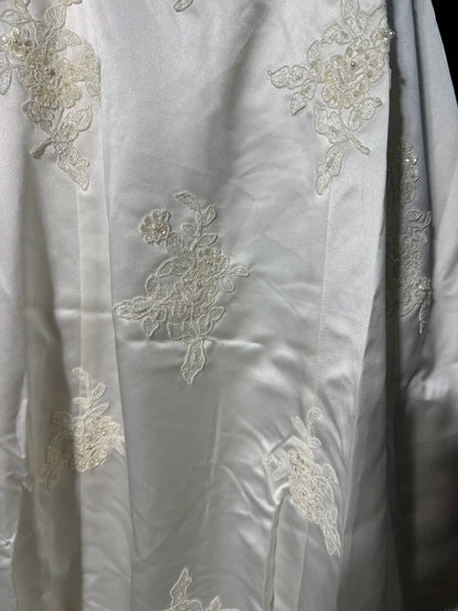 Rustikales langes Brautkleid im 70er-Jahre-Stil, einzigartiges Meerjungfrauen-Kleid mit Herzausschnitt im Boho-Stil mit Spitzenkorsett, figurbetontes Brautkleid für kleine und große Größen AS043